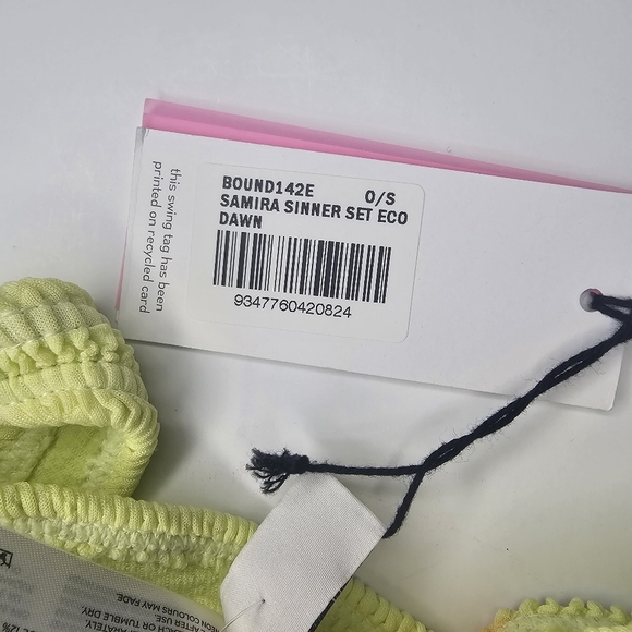 NWT Bond-Eye Ombre Samira Sinner Eco One-Shoulder Bikini Set Size OS - Picture 7 of 8